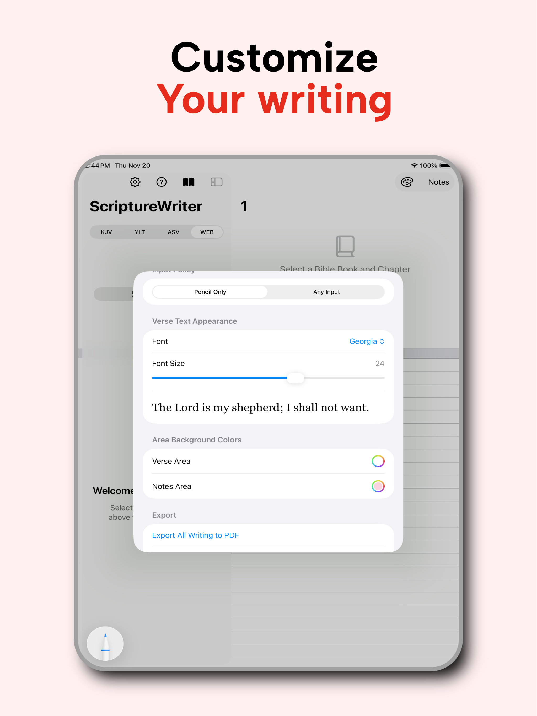 ScriptureWriter Screenshot 5